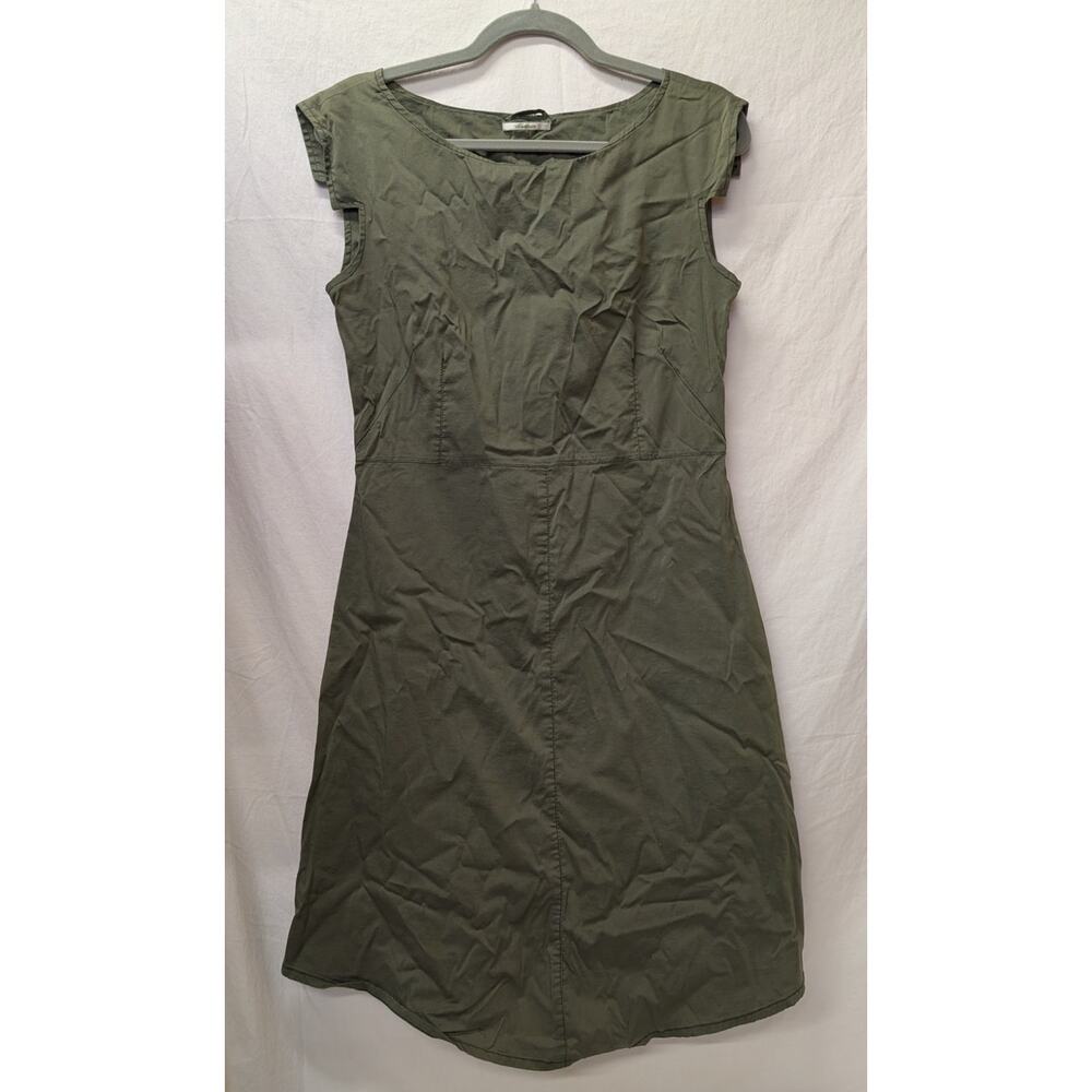 SKFK Skunkfunk Olive Green Capsleeve "Enara" Dress Size 2 Organic Cotton